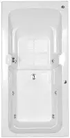 Banheira Hidromassagem Astra Box Luxo 135cmx80cmx44cm - 04 Jatos Branco Gel-coat P1 Sem Aquecedor 220v