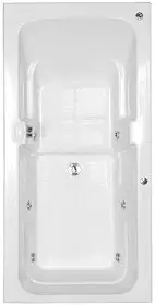 Banheira Hidromassagem Astra Box Luxo 135cmx80cmx44cm - 04 Jatos Branco Gel-coat P1 Sem Aquecedor 220v