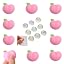 10pcs peach+10pcs clear