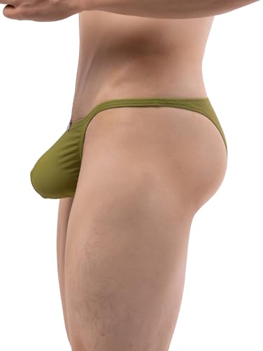 iKingsky Men's Sexy Cheeky Briefs Sexy Pouch Bikini Underwear Breathable Bluge Mens Under Panties2