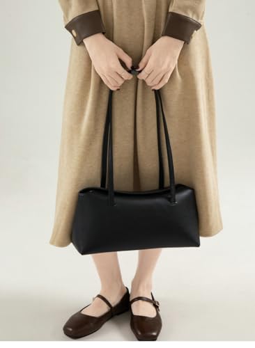 Image of Slouchy PU Leather Hobo Bags Women Retro Trendy Underarm Shoulder Bag Cute Crescent Crossbody Purses Travel Tote Handbag 2026