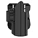 Universal OWB Holster for Glock 17 19 19X 45 Outside Waistband Paddle Holster Fits S&W M&P 9MM Springfield XD Beretta 92fs Full Size Pistols, 360° Adjustable Draw Angle Tactical Holster, RH