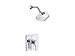 Kohler TS10447-4-CP Singuliar Rite-Temp shower valve trim with lever handle and 2.5 gpm showerhead