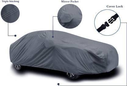 Image of XUV 300 Body Cover Waterproof /XUV 300 Car Body Cover /XUV 300 Car Cover /XUV 300 Car Cover Waterproof with Triple Stitched Fully Elastic Ultra Surface Body Protection (Grey Look)
