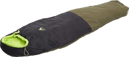Mc Kinley Trekker Saco de Dormir, Unisex, Olive Dark/Black Nig, 195R