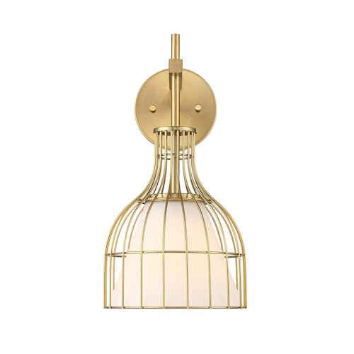 Evensong One Light Wall Sconce Burshed Gold