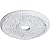 Ekena Millwork CM18SE Antioch Ceiling Medallion, 18"OD x 3 1/2"ID x 1 3/8"P (Fits Canopies up to 3 1/2"), Factory Primed