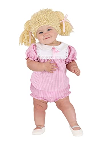 Fun Costumes Cabbage Garden Infant Costume for Halloween Dress, Diaper Cover, Wig with Ribbons, Multicolor (12/18 Months)