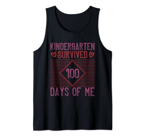 Kindergarten Grade Survived 100 Days Of Me Back To School Canotta