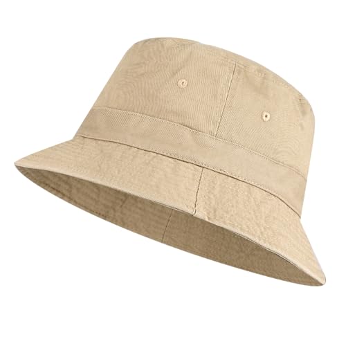 Photo de AYPOW Bob Seau Chapeau XXL Grosses Têtes Unisexe, Coton Denim Délavé Vintage Chapeau de Soleil d'extérieu, Chapeau de Pêcheur Pliables et Respirants pour la Randonnée en Plein Air Voyage Hommes Femmes