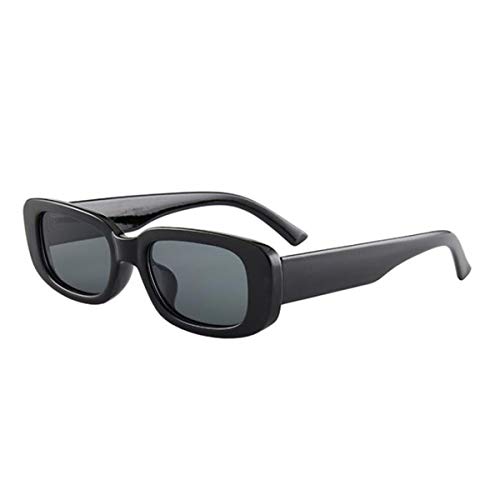 Triamisus Gafas de Sol Gafas de Sol Retro Personalizadas Europeas y Americanas de Moda con Montura pequeña, polarizadas de Alta definición - Negro/Gris