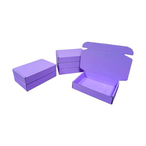 30 Pcs 9.8 x 7.9 x 2.8 inches Shipping Boxes for Small Business Cardboard Corrugated Mailer Boxes for Shipping Packaging Holidays Craft Gifts Giving Products (Lavender)