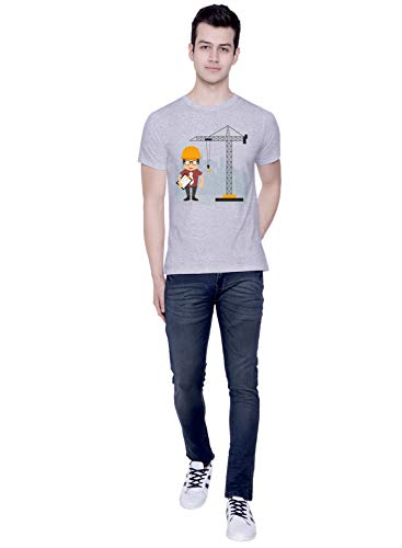 Image of CreativiT Graphic Printed T-Shirt for Unisex Engineer Tshirt | Casual Half Sleeve Round Neck T-Shirt | 100% Cotton | D00152-16