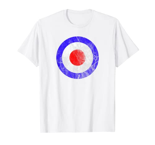 Diseño retro vintage envejecido estilo Mod Roundel Camiseta