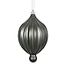 Vickerman 476086-6.3 Pewter Matte Lantern Christmas Tree Ornament (4 pack) (N174687D)