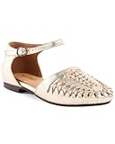 Seychelles Women's Crimson Metallic Leather Flat, Gold, 10, Medium