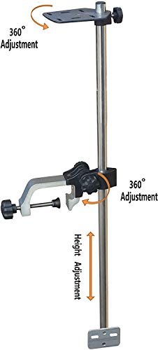Image of Portable Fish Finder Mount - 360 Adjustable Rotating Transducer Mounting Pole for Kayaks, Jon Boats etc.