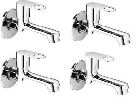 Alturas Prime Brass Long Body Bib Cock Tap with Wall Flange- Set of 4