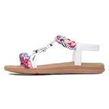 Lilley Womens White Ribbon Twist Diamante Sandal - Size 6 UK - White
