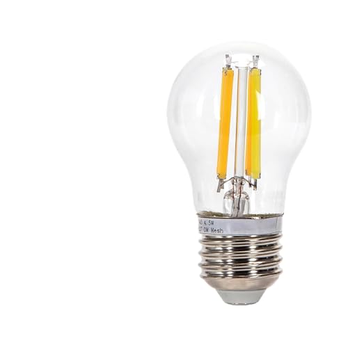 VoltShine Bombilla inteligente G45 4.5W con filamento, Bluetooth, Mesh y CCT, ideal para crear ambientes personalizados y controlar la iluminación a distancia.