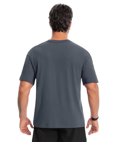 Image of Little Beauty 5 Pack Men's T-Shirts Crew Neck Short Sleeve Cotton Tee Casual Summer Tops