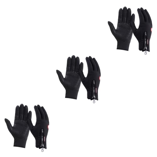 Protection contre le froid et vent de sport homme noir L lot de 3
