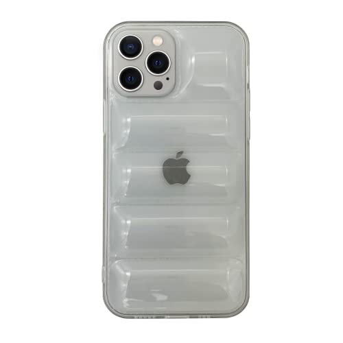ICOVERI Beschermhoes voor iPhone 12 Pro Max, TPU-beschermhoes met luchtbellen voor extra bescherming, schokbestendig, transparant