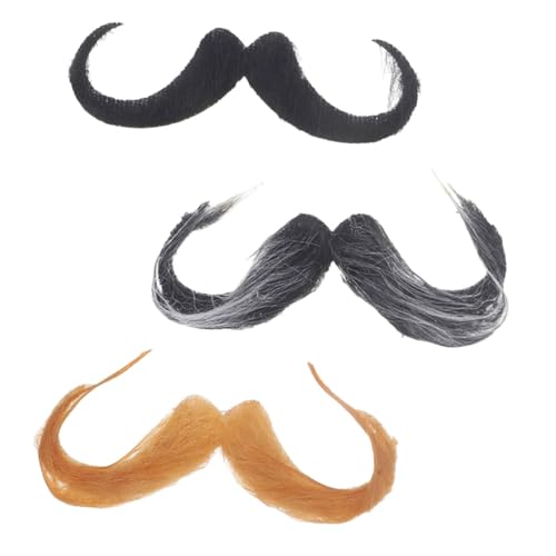 Barba falsa y bigotes falsos realistas para hombres en juego de barba artificial