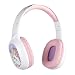 Konix Hello Kitty On-Ear-Kopfhörer kabellos Bluetooth 5.3 PC, Smartphones und Tablets - Mikrofon - 30 Std. Akkulaufzeit - Weiß und Rosa