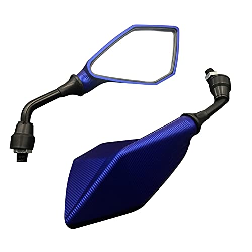 Paire de Guidon rétroviseur moto Rétroviseurs moto universels Rétroviseur moto modifié rétroviseur pentagonal Hardcore for accessoires moto for Scooter Moto Quad ATV Bicyclette