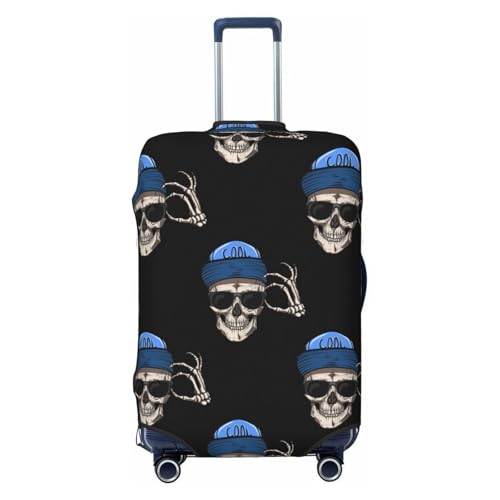 Travel Luggage Covers - halloween cool skull Elasticity Suitcase Covers Protector for Luggage 18-32 Inch