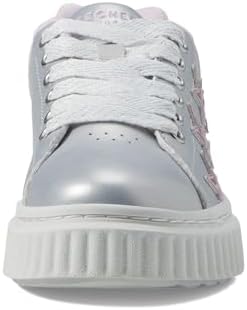 Skechers Kids Girls Hi Ridge-Superstardom Sneaker, Silver/Multi, 12.5 Little Kid | Image 5