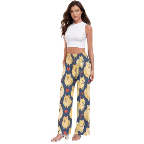 Pantalon de détente fluide femme FRODOTGV Pom Heart léger
