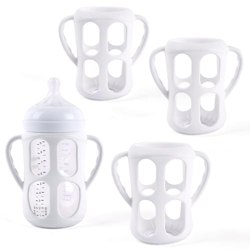 Image of 3 Pack Baby Bottle Handles for Philips Avent Natural Baby Bottles, Baby Bottle Holder with Easy Grip Handles