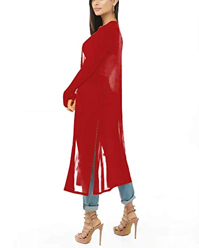 Image of Womens Sexy Sheer Long Sleeve Cardigan See Through Mesh Cover Up