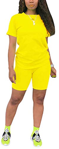 Image of TOPONSKY Womens 2 Piece Sports Outfit Tracksuit Shirt Shorts Jogger Bodycon Sets