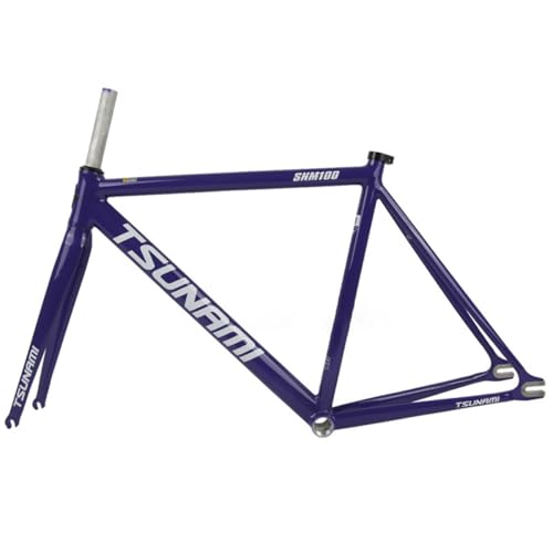 49/52/55/58CM ŒMAoCNt[Zbg 700C Cu[L[X100/120mm]ԃt[ A~[VOgbN]ԃt[ ]ԃtH[N(Purple A,55cm)
