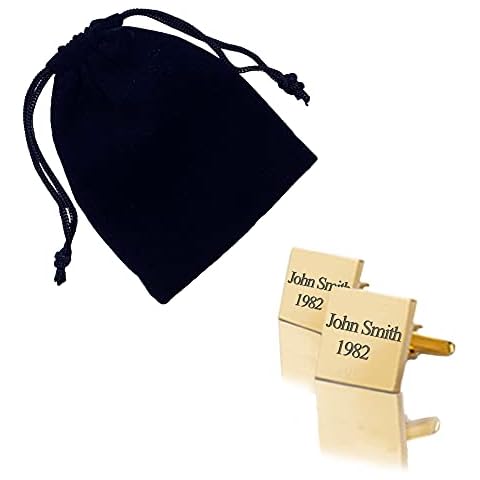 Personalised Gold Plated Cufflinks for Men Cover