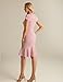 GRACE KARIN Women's Sexy Bodycon Fishtail Dress Tweed Pencil Dress for Wedding Rose
