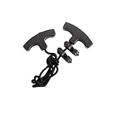 Erhigher Archery World Crossbows Cocking Device, Adjustable Double Handles Assists Tool Long Lifespan T-Handle Crossbows Rope Cocker Aid Cocking String Tool Black