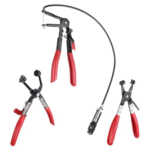 HARFINGTON 3 peças de alicate de mangueira clipes de mola incluem diferentes ferramentas de braçadei