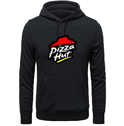 Generic Men's Hut Logo Pizza Hutt Hoodies, Gray,black