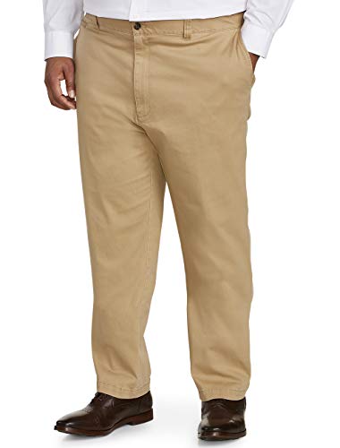 Amazon Essentials Men's Big-Tall Athletic-Fit Casual Stretch Khaki Pant Pants, -Dark Khaki, 44W x 32L