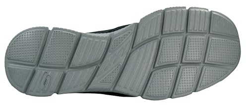 Skechers Men's Equalizer Double Play Slip-On Loafer, Charcoal/Orange, 12 M US