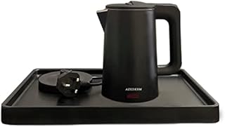 Electric Kettles 1000W, 0.8L Stainless Steel Kettle, Anti-Scalding Double-Walled Design with Cool Touch, Boils Quickly & Boil Dry Protection, Ideal for Home, Office, Hotel (Without Tray)