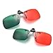 Clip On Green Lens for Kids for Correcting Color Sight Issue Comfortably Color Weakness Blindness Correctives Glasses