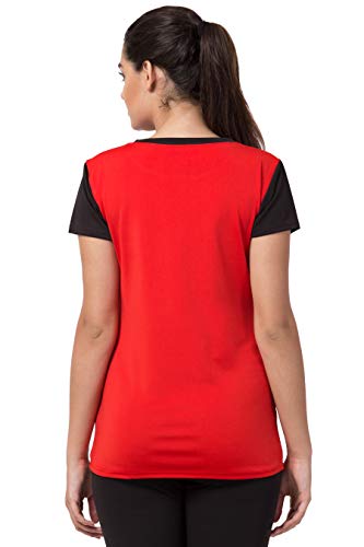 Image of BLUECON Combo Pack Solid Polyester Slim Fit Half Sleeve Women Tshirt /Multicolor Short Sleeve Tshirt for Women Sport Wear