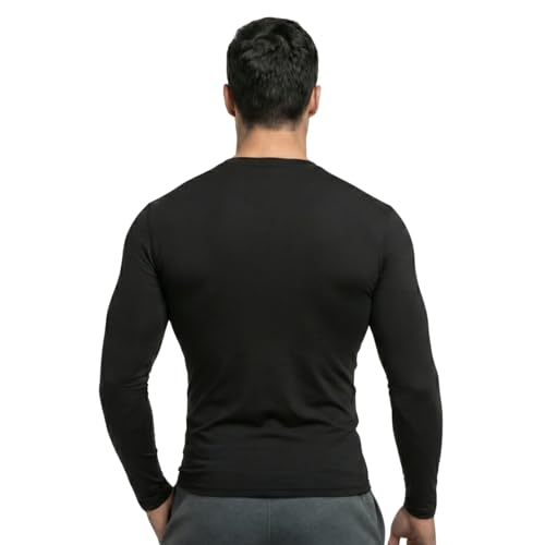 Image of Men's Cool Dry Short Sleeve Compression Shirts, Sports Baselayer T-Shirts Tops, Athletic Workout Shirt