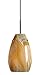 Besa 1JT-4126HN-BR Art Glass One Light Pendant from Pera Collection in Bronze/Dark Finish,