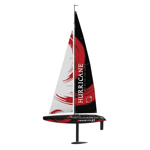 VOLANTEXRC RC Sailboat Hurricane 2.4Ghz Race Class Remote Control Sailboat with 83.9x39 Inches, Wind Powered RC Boat Ready to Run (RTR) for Beginners, Adults (791-2) - 84